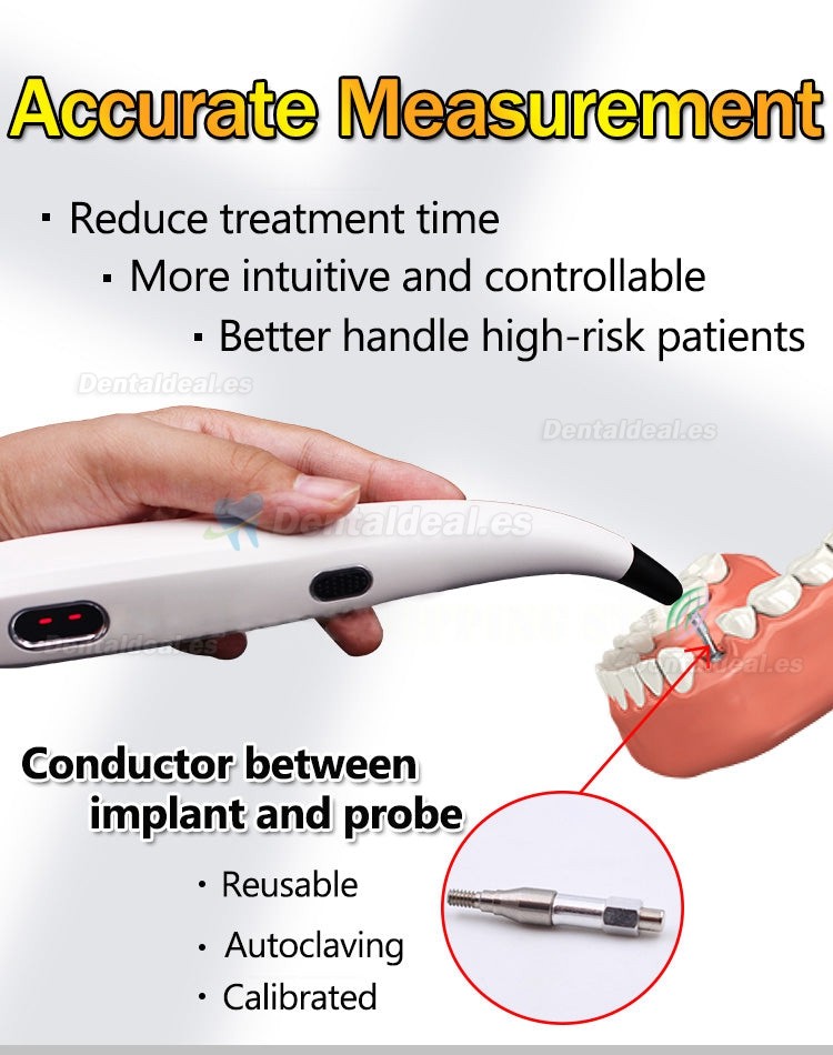 Probador de monitor de estabilidad de implantes Dental ISQ dispositivo de medición del medidor de estabilidad del implante